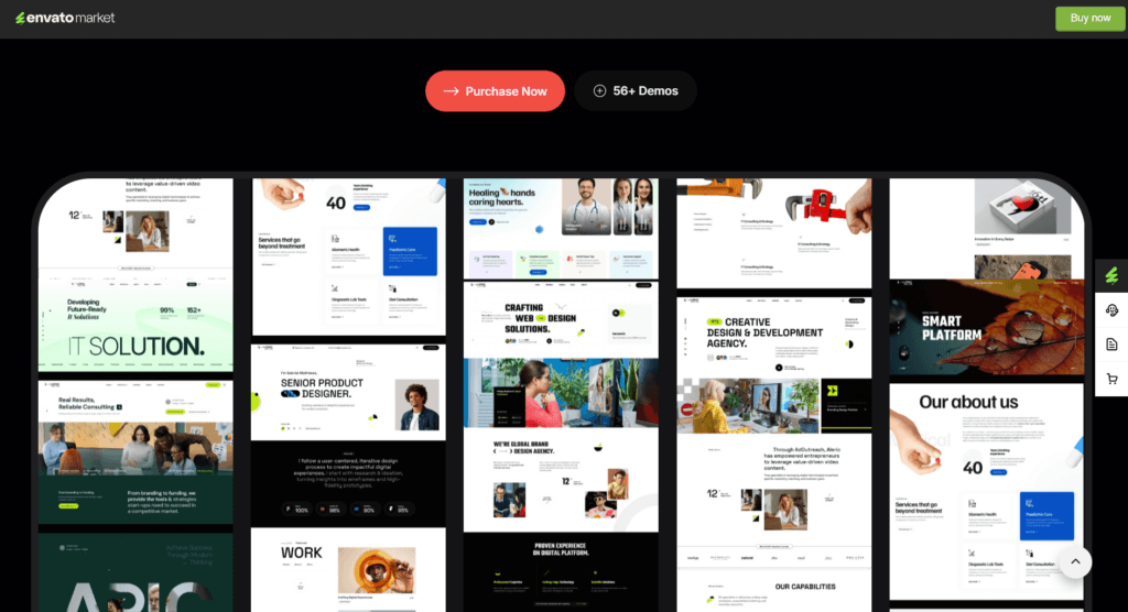 Print de template WordPress Aleric