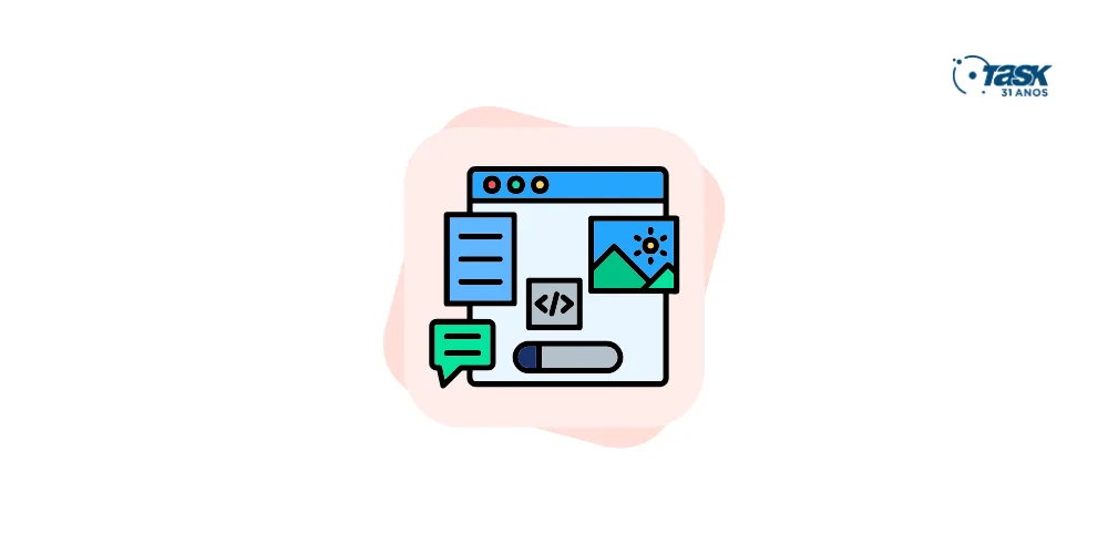 Ilustração de um navegador para demonstrar quanto custa criar um site